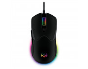 SVEN RX-G840 RGB Gaming Optical Mouse, 200-7200 dpi, Programmable keys, 5+1 buttons (scroll wheel),  Customizable RGB backlight – 16.8 million colors, DPI switching modes, Durable braided cable 1.8m, USB, Black